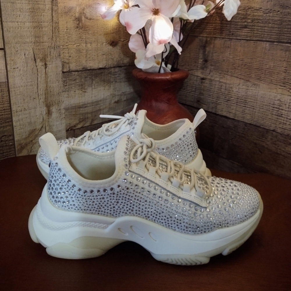 Steve Madden Women's Sparkling Silver Sneakers